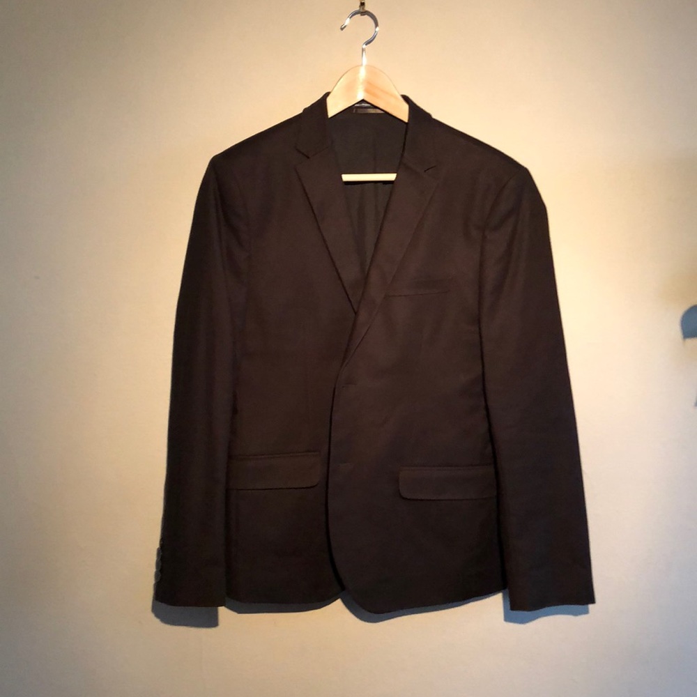 H&M slim fit dark green blazer